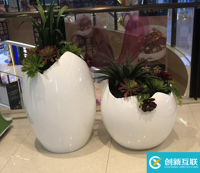 【序號19-179】重慶玻璃鋼花盆，商場花盆定制