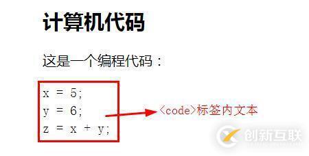 html計算機(jī)代碼元素是什么